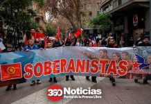 Izquierda Soberanista marchó junto a los mineros de Chuquicamata en defensa de Codelco y el cobre chileno